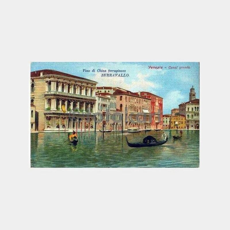Venedik Büyük Kanal Tablo Kartpostal