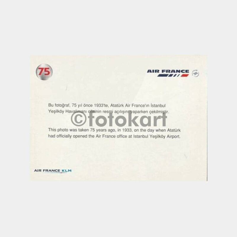 Yeşilköy Air France Ofis Açılışı Kartpostal - Görsel 2