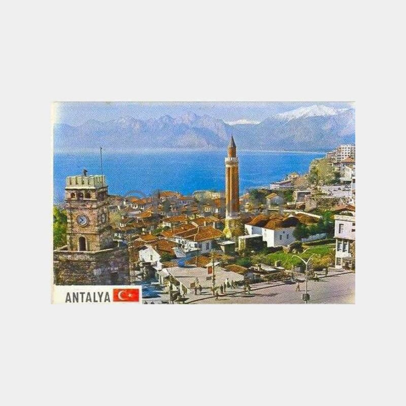 Antalya Yivli Minare Çevresi Kartpostal