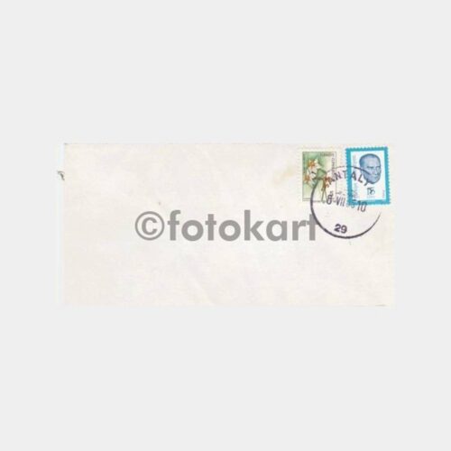 1985 Antalya Şubesi Posta Damgalı Zarf