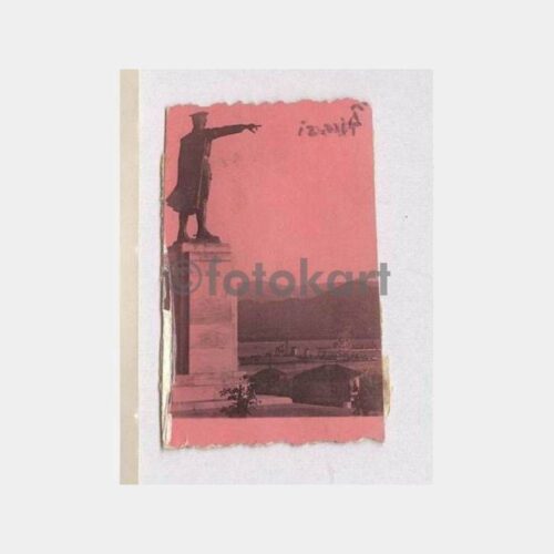 1939 İzmit Ata Heykeli Savaş Gemisi Tebrik Fotoğraf