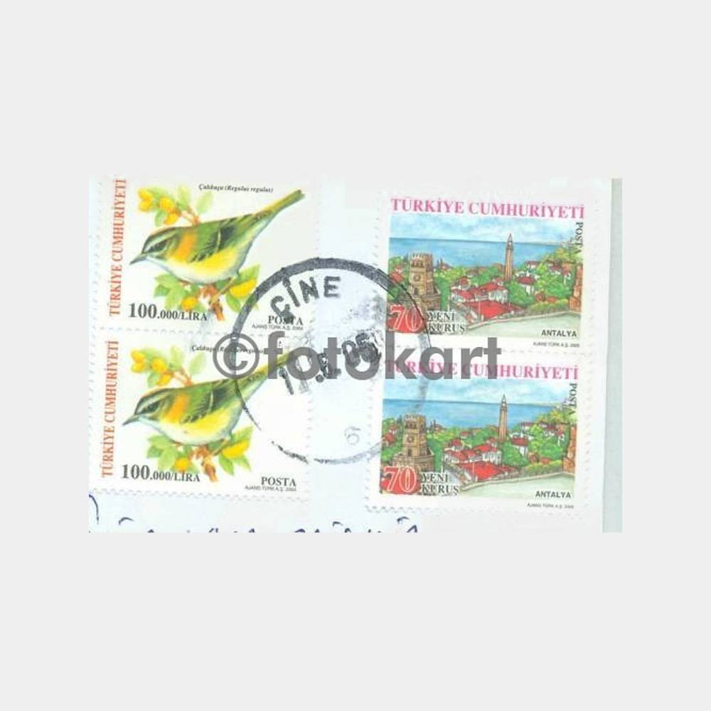 2005 Antalya Çalıkuşu Pullu Damgalı Zarf