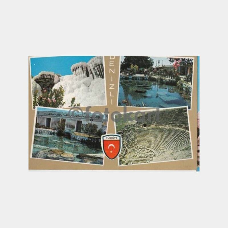 1979 Denizli Muhtelif Görünüş Kartpostal