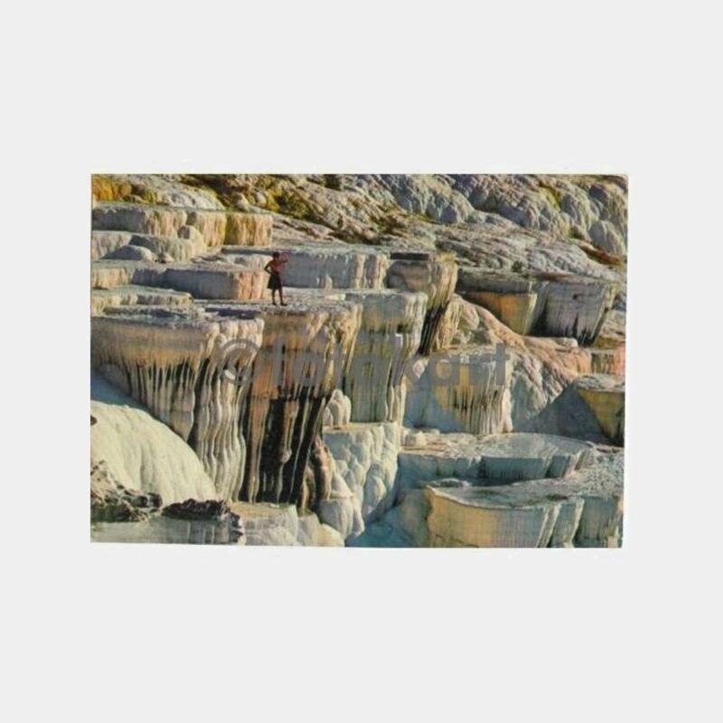 1974 Denizli Pamukkale Görünüş Kartpostal