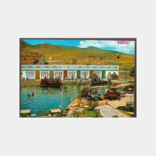 1970 Denizli Termal Görünüş Kartpostal