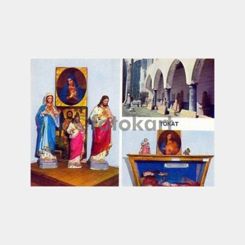 Tokat Gök Medrese Meryemana İsa Heykelleri Kartpostal