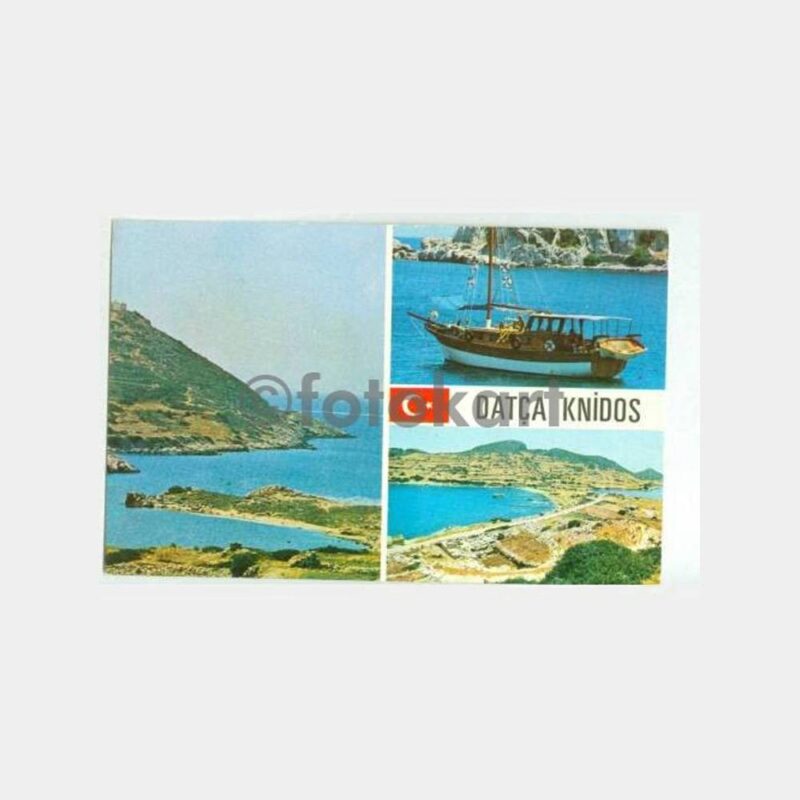 1980 Datça Knidos Görünüş Kartpostal