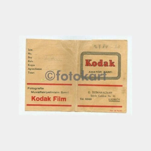 1933 Kodak Fotoğraf Saklama Zarfı
