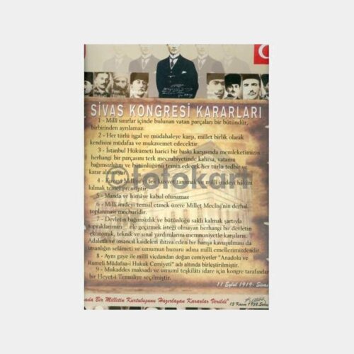 4 Eylül Sivas Kongresi Kararları Posteri