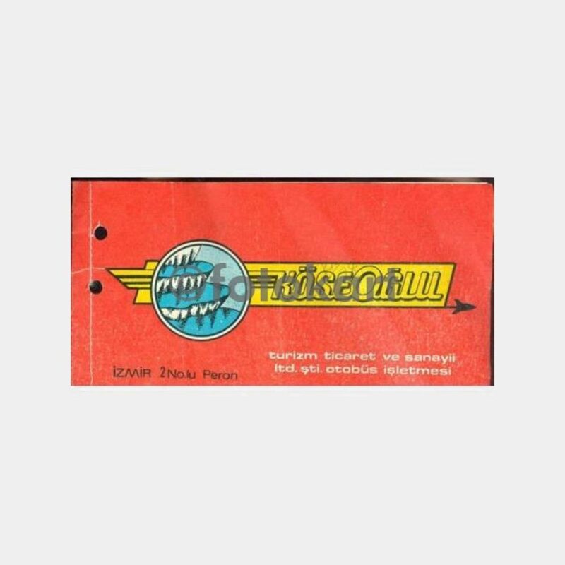 1979 Köseoğlu İzmir Otogar Otobüs Bileti