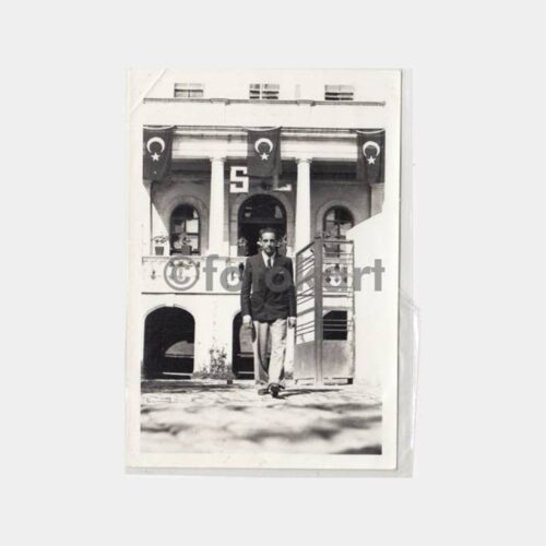 1950 Sivas Lisesi Önü Öğrenci Genç Fotoğraf