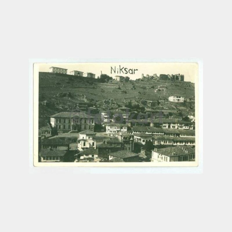 1940 Tokat Niksar Görünüş Kartpostal