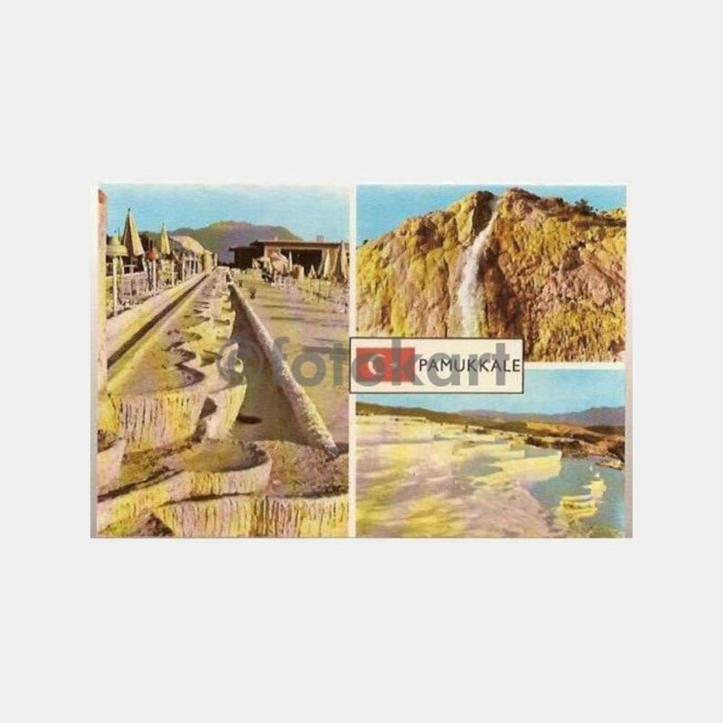 Denizli Pamukkale 3 Görünüş Kartpostal