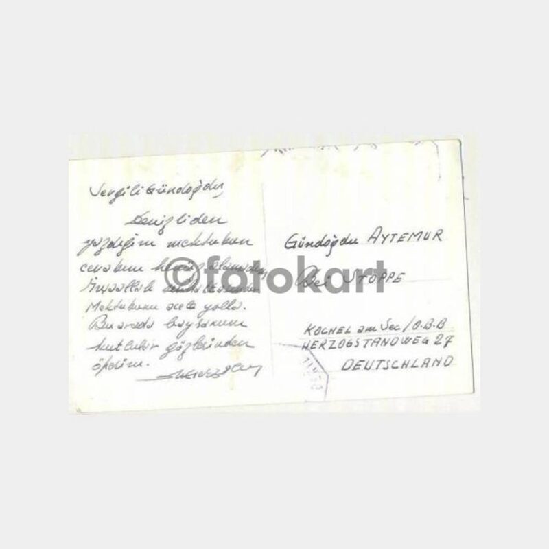 1960 Denizli Pamukkale Görünüş Kartpostal - Görsel 2