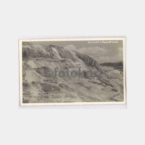 1949 Denizli Pamukkale Görünüş Fotokart