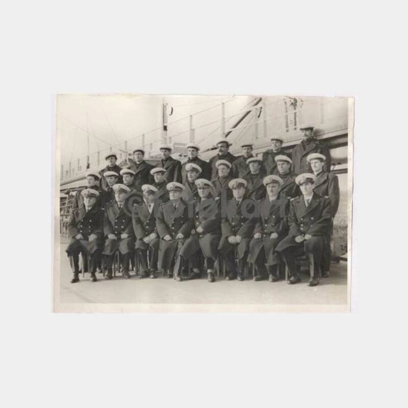 1959 Türk Savaş Gemisi Personeli Grup Fotoğraf