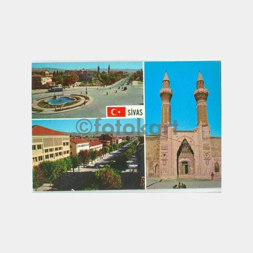 Sivas 3 Değişik Görünüş Kartpostal