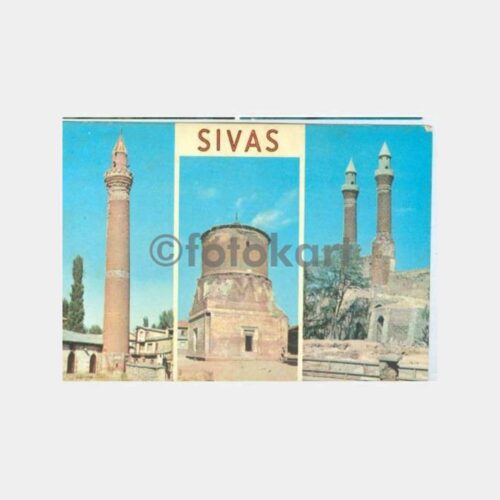 1966 Sivas 3 Değişik Görünüş Kartpostal