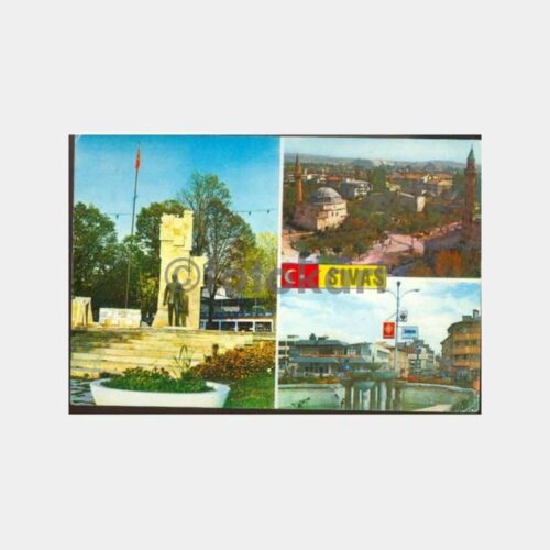 1970 Sivas 3 Değişik Görünüş Kartpostal