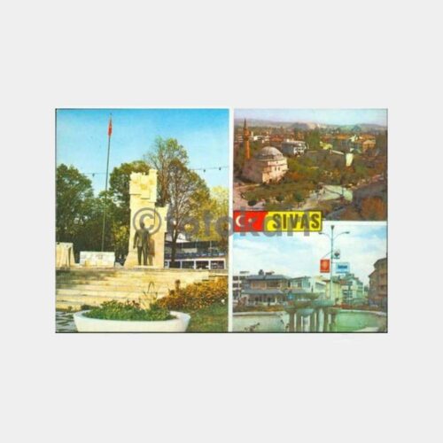 1970 Sivas 3 Değişik Görünüş Kartpostal