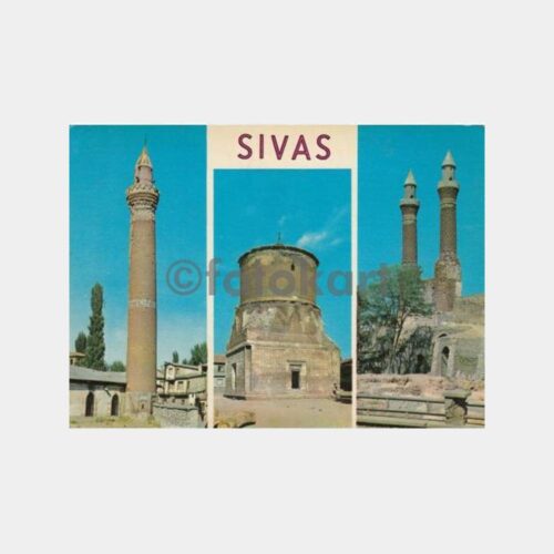 1976 Sivas 3 Değişik Görünüş Kartpostal