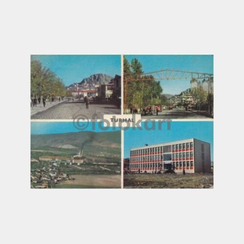 1975 Tokat Turhal 4 Değişik Görünüş Kartpostal