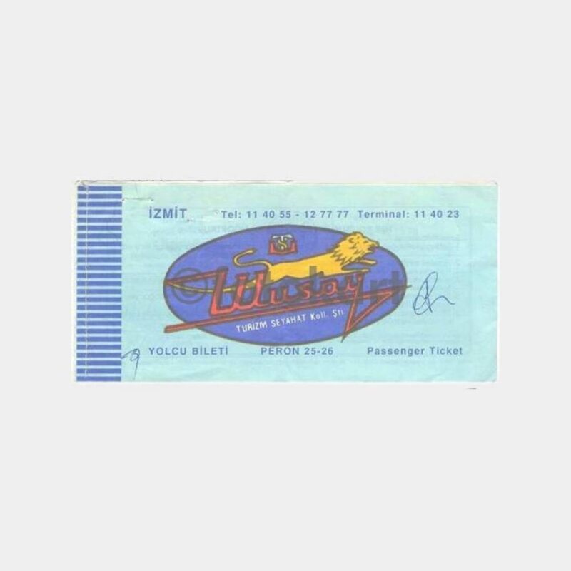 1993 Ulusoy Turizm İzmit Otobüs Bileti
