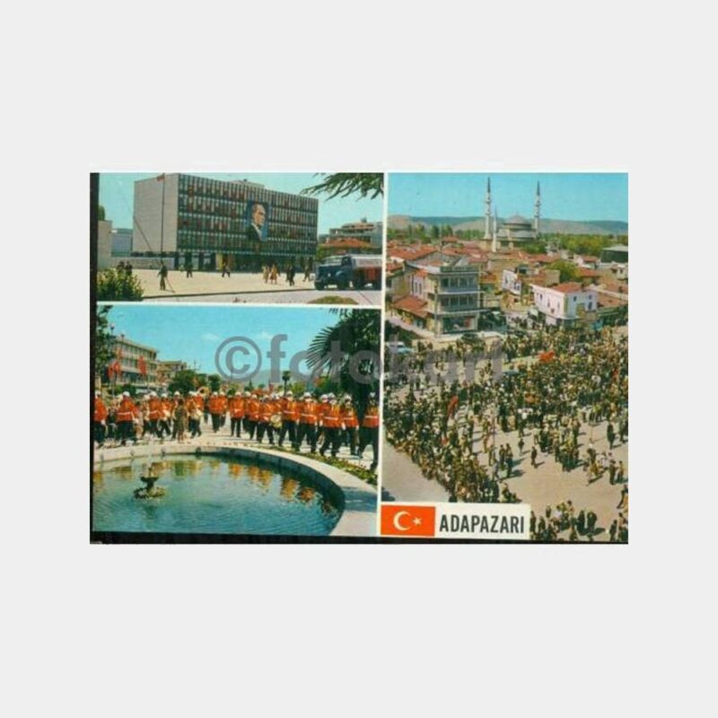 1970 Adapazarı 3 Değişik Görünüş Kartpostal