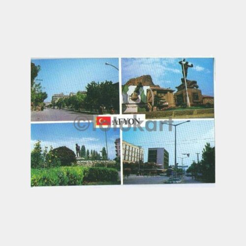 Afyon 4 Değişik Görünüş Kartpostal