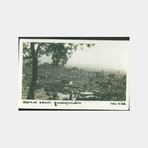 1940 Afyon Genel Görünüş Kartpostal