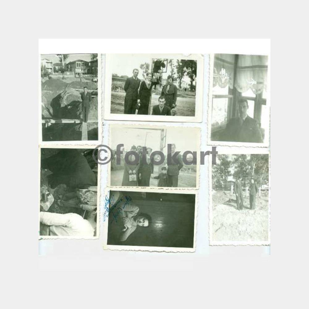 1937 Adapazarı Aile Konulu Albüm 8 Adet Fotoğraf