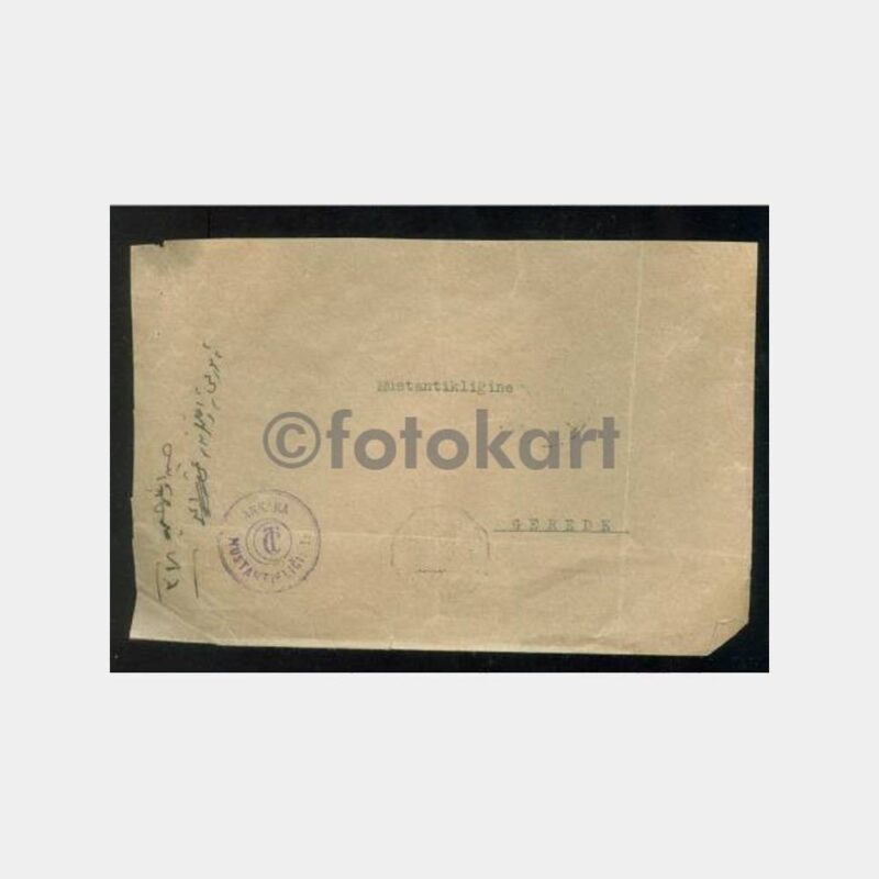 1934 Ankara Öztürkçe Konuş Flam Damgalı Zarf