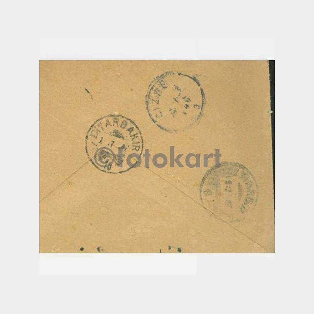 1947 Askeri Posta H.Damgalı Zarf - Görsel 2