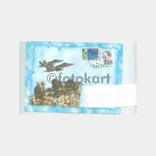 2001 Asker ve Ordu Temalı Posta Damgalı Zarf