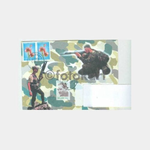 2001 Asker ve Ordu Temalı Posta Damgalı Zarf