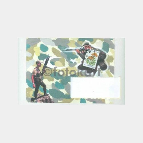 2001 Asker ve Ordu Temalı Posta Damgalı Zarf