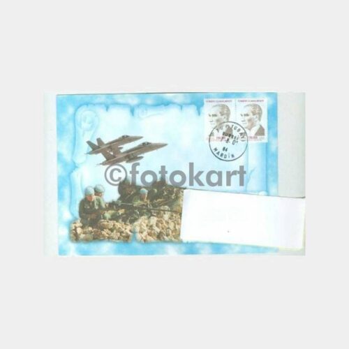 2001 Asker ve Ordu Temalı Posta Damgalı Zarf