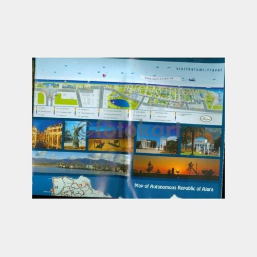 Batum ve Acara Özerk Cumhuriyeti Turistik Haritası