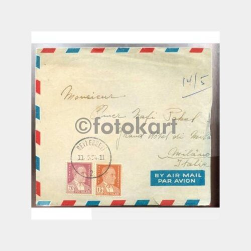 1954 Beylerbeyi Damgalı Pullu Zarf