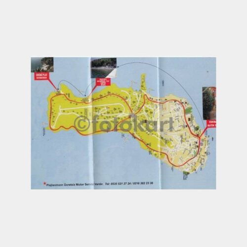 Büyükada Turistik Broşür Haritası