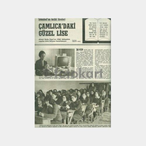 1977 Hayat Dergisi Çamlıca Kız Lisesi