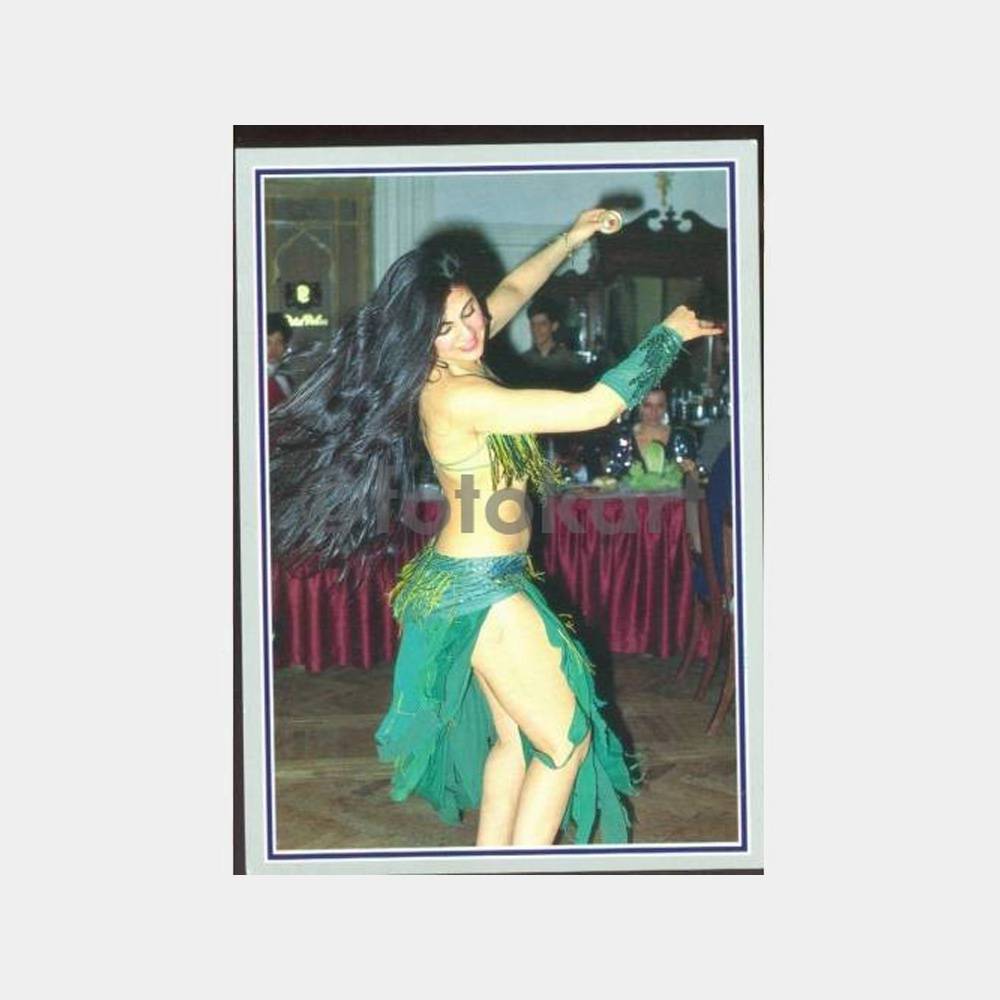 1990 Dansöz Konulu Kartpostal