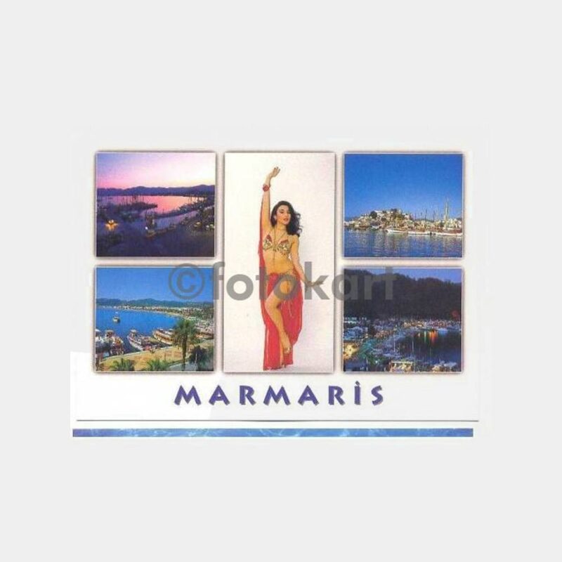 Marmaris Dansözlü Genel Görünüş Kartpostal