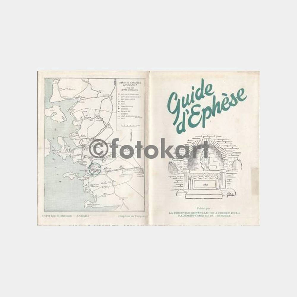 Efes Harabeleri Fransızca Haritalı Rehber