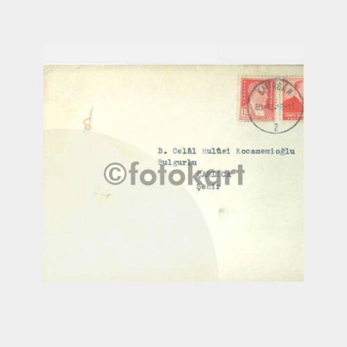 1956 Kocamemioğlu Emirgan Damgalı Zarf