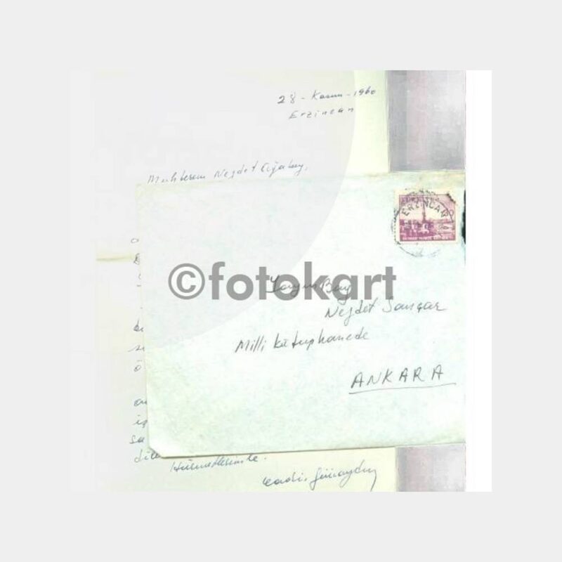 1960 Erzincan Damgalı Zarf