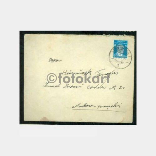 1937 Eskişehir Damgalı Zarf