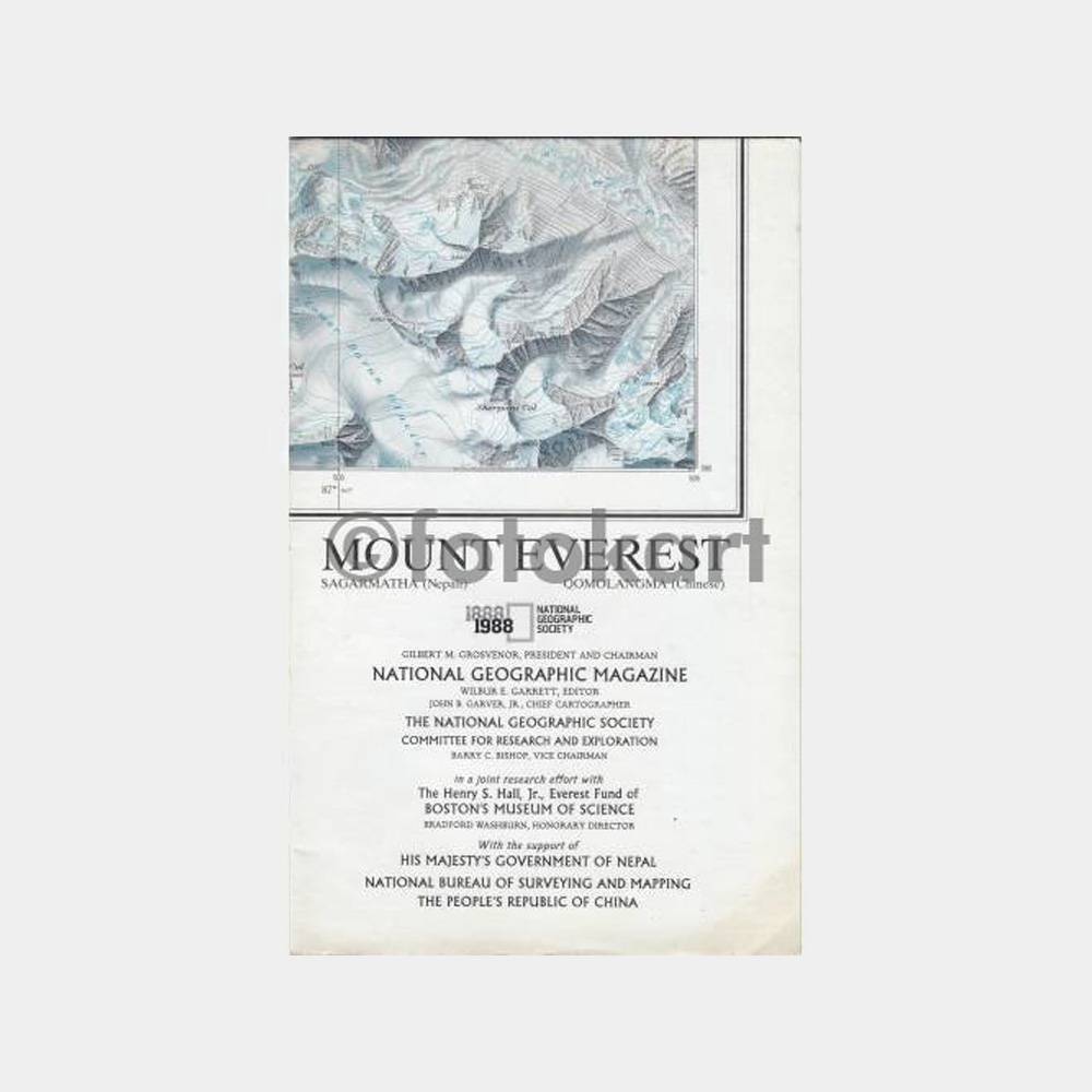 National Geographic - Everest Dağı Haritası