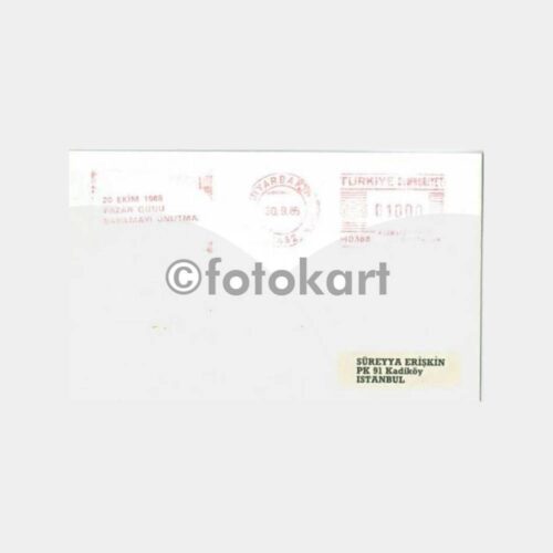 1985 Sayılmayı Unutma Flam Damgalı Zarf