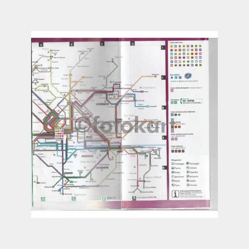 İtalya Floransa Metro Şehir Haritası